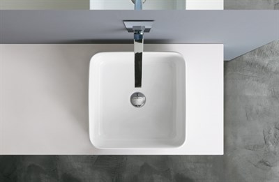 PKU+ Althea Kuadro+ раковина накладная 40x40 PKU+