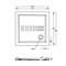40250 Althea ITO душевой поддон 90х90, 5,5 см 40250